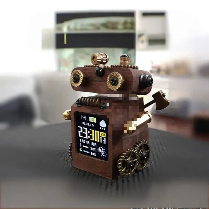 Timber Bot WiFi Desk Clock