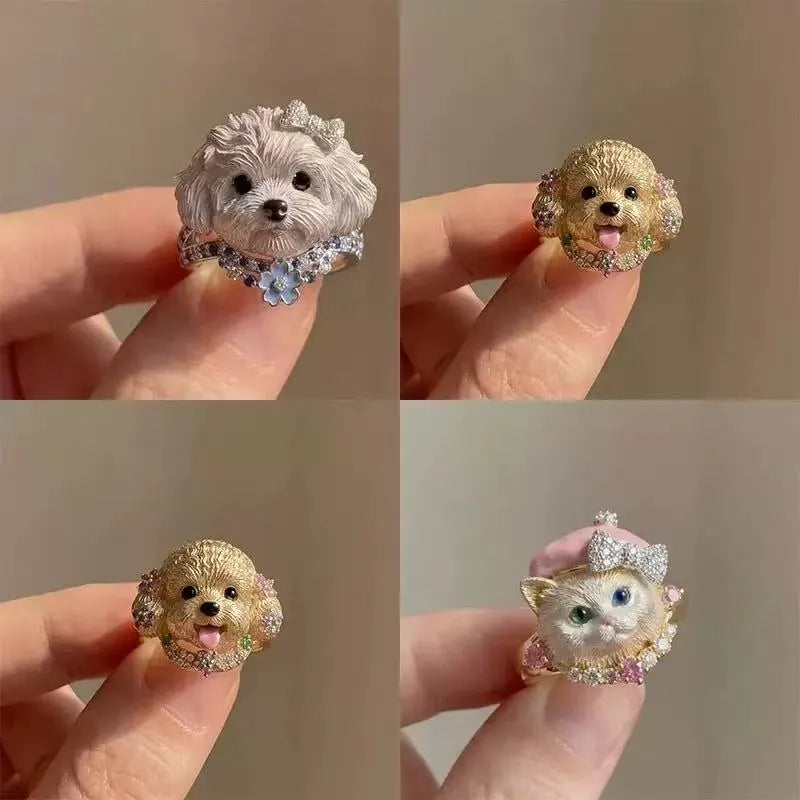 Whimsical Pet Adjustable Ring