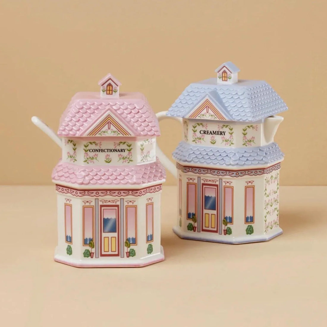 Storybook British Village Tea Set