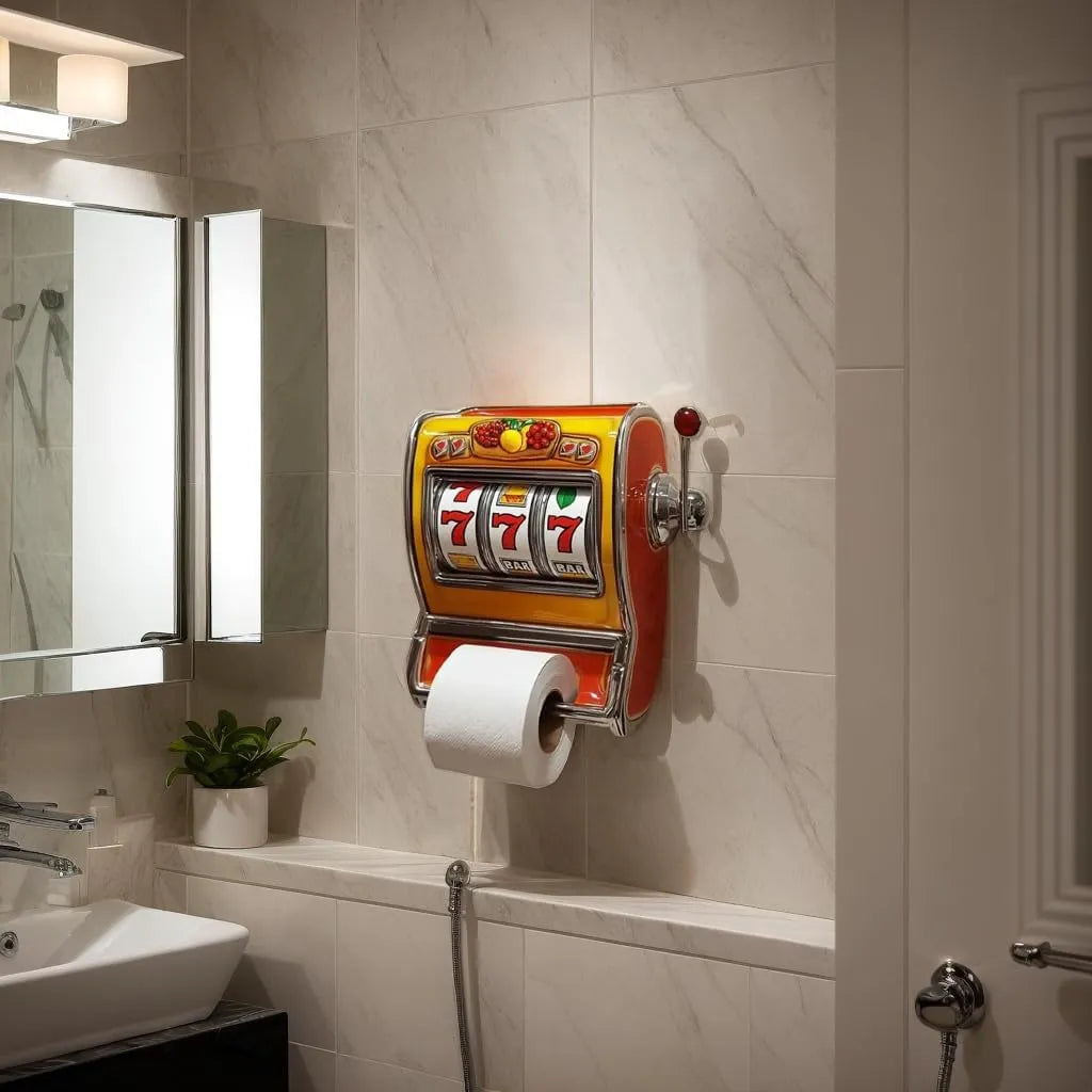 Retro Slot Machine Tissue Roll Holder