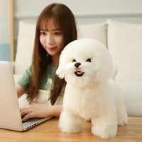 Lifelike Bichon Frise Puppy Plush Toy