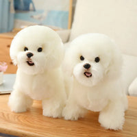 Lifelike Bichon Frise Puppy Plush Toy