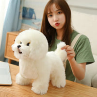 Lifelike Bichon Frise Puppy Plush Toy