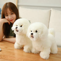 Lifelike Bichon Frise Puppy Plush Toy