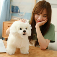 Lifelike Bichon Frise Puppy Plush Toy