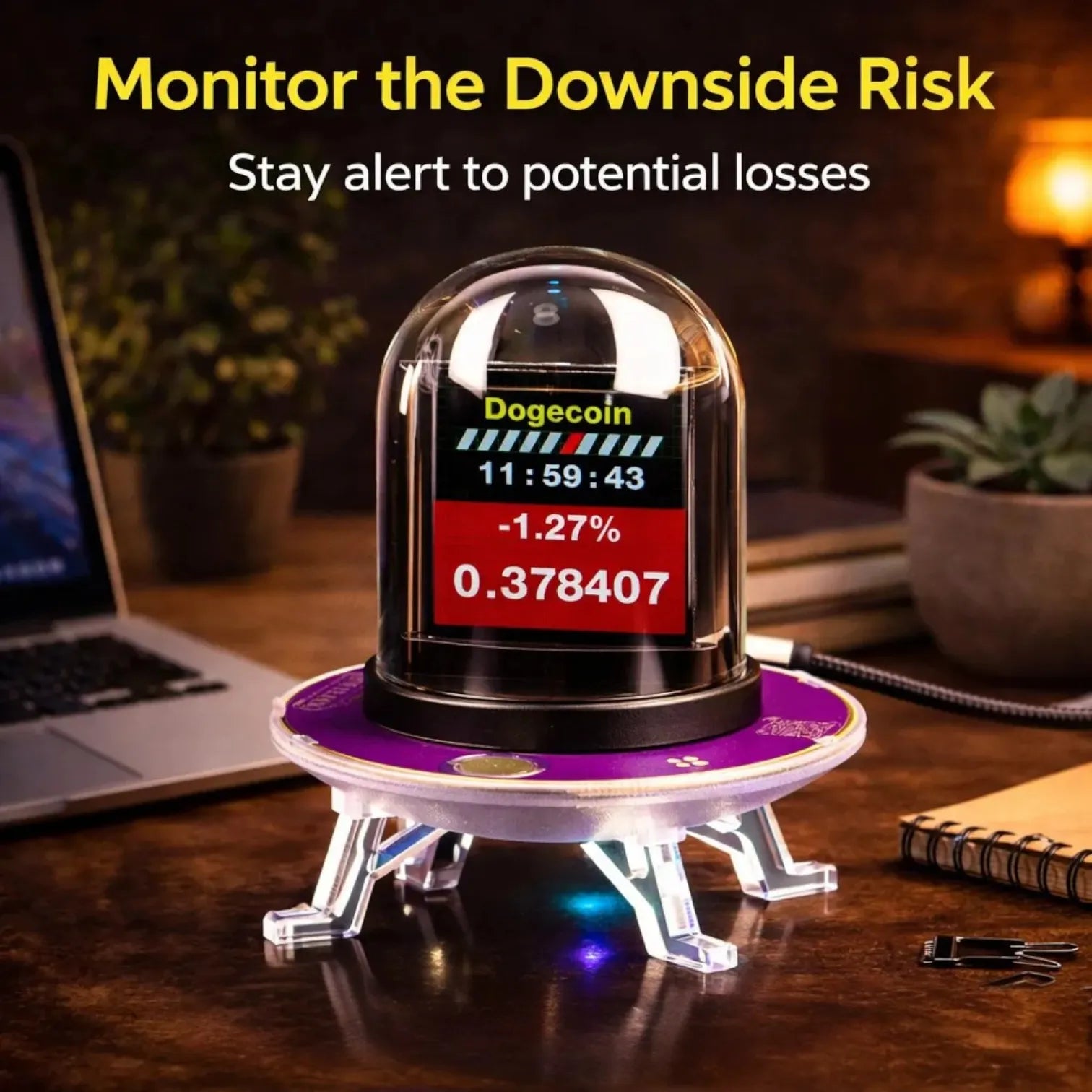 UFO Nixie Tube Desk Clock