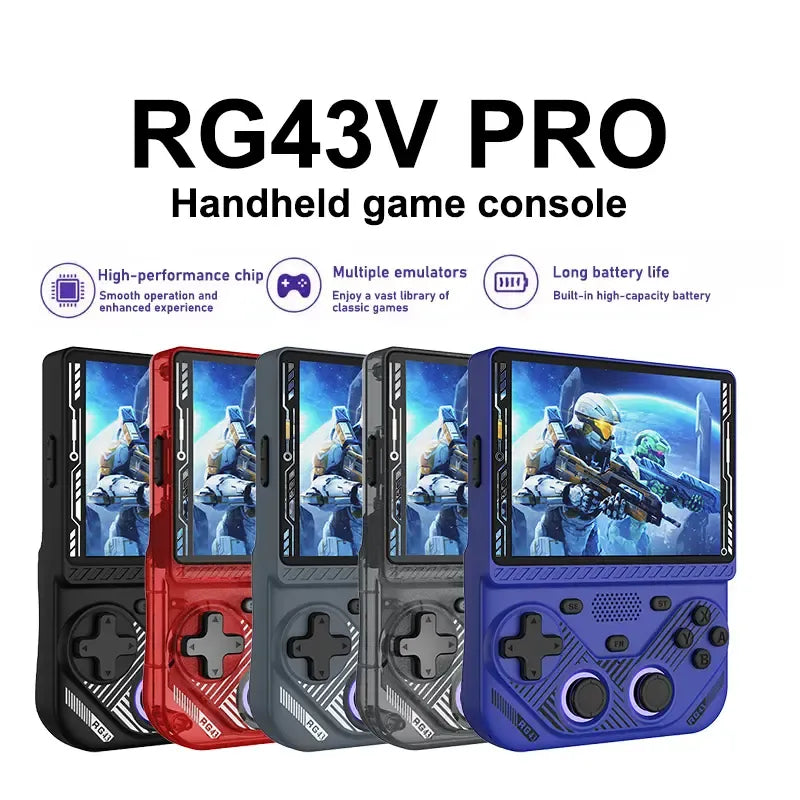 RG43V PRO Handheld Retro Game Console