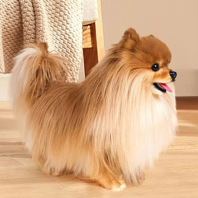 Lifelike Pomeranian Dog Plush Toy (40 cm) - Bear Hugs