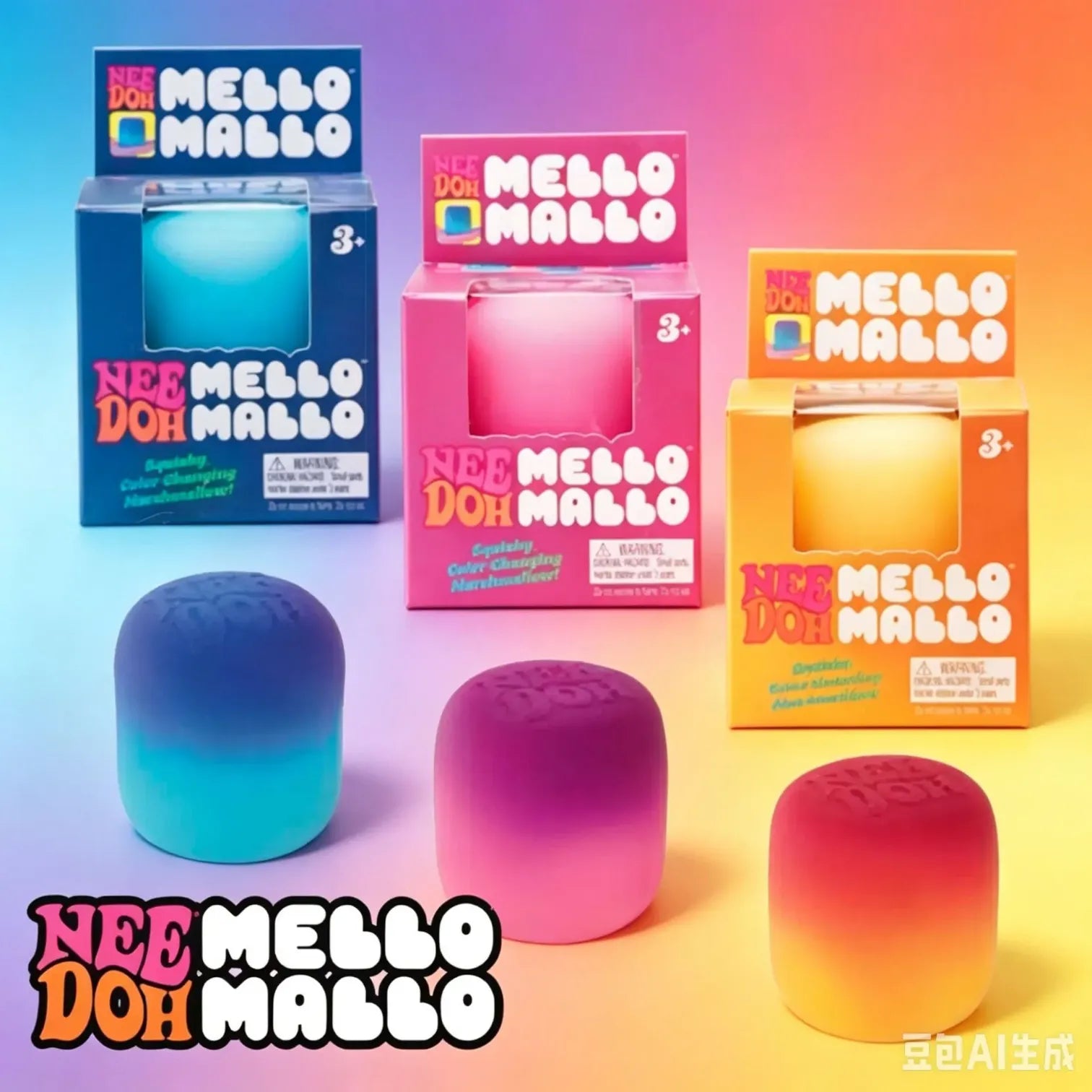 NeeDoh Mello Mallo Color Changing Squishy Toy