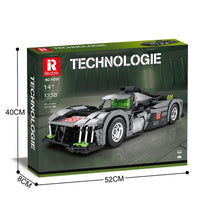 Reobrix 11031 Technologie 9X8 Le Mans Hypercar Building Set (1338 Pcs)