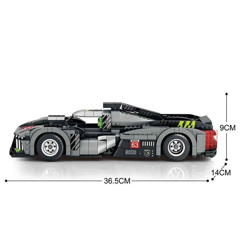 Reobrix 11031 Technologie 9X8 Le Mans Hypercar Building Set (1338 Pcs)