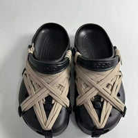 Ninja Webbed Lace-Up Foam Clogs