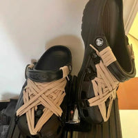 Ninja Webbed Lace-Up Foam Clogs