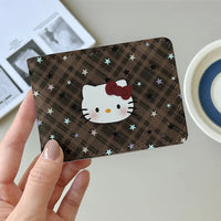 Sanrio Hello Kitty Plaid Star Print Card Holder