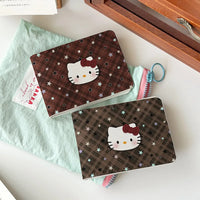 Sanrio Hello Kitty Plaid Star Print Card Holder