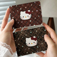 Sanrio Hello Kitty Plaid Star Print Card Holder