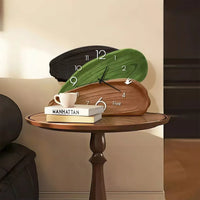 Layered Paint Stroke Wood Grain Desk Clock
