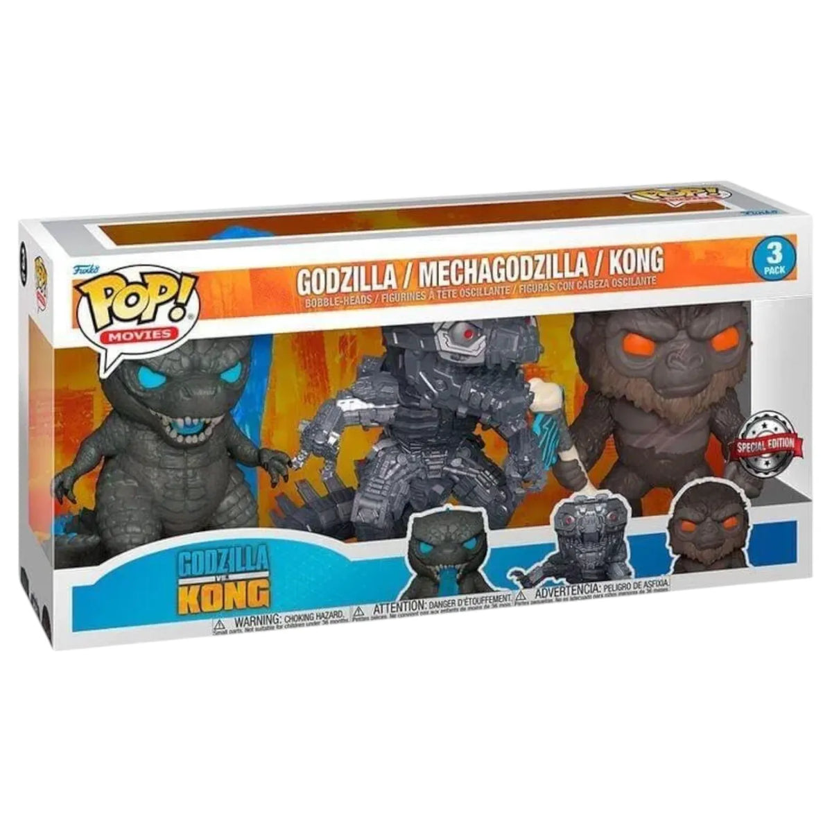 Funko Pop Godzilla vs. Kong Vinyl Figure (Set of 3)