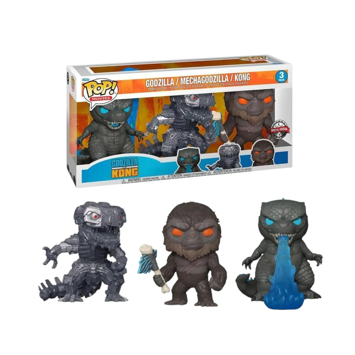 Funko Pop Godzilla vs. Kong Vinyl Figure (Set of 3)