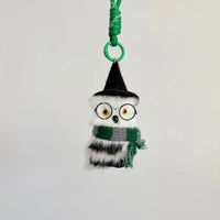 Handcrafted Wizard Owl Plush Bag Charm