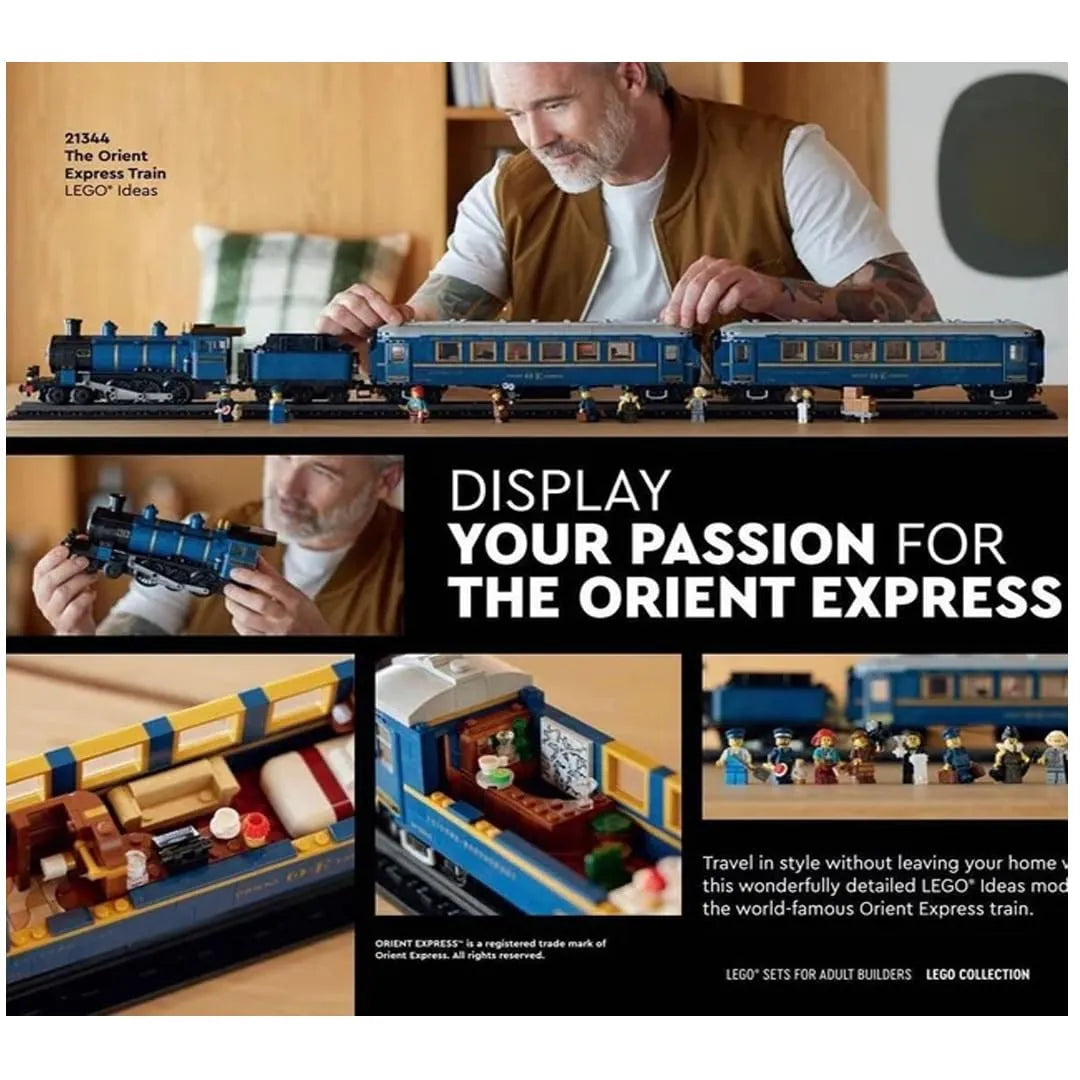 Ideas 21344 The Orient Express Train Building Set (2540 pcs)