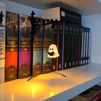 Reader Ghost Bookshelf Lantern