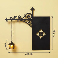 Gothic Bookshelf Lantern Shaped Light
