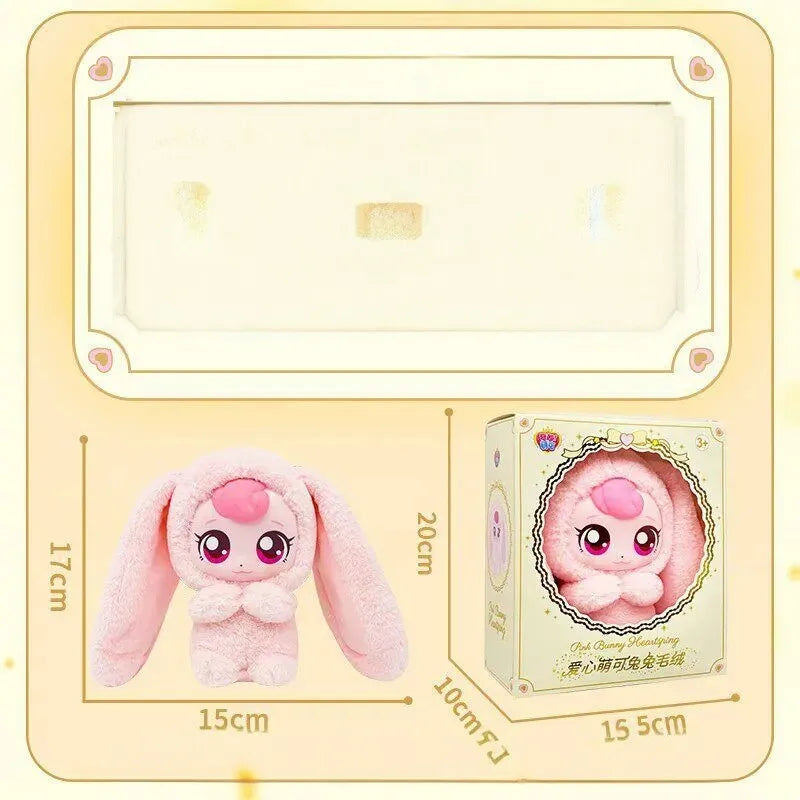 Teenieping Heartsping Pink Bunny Plush (17 cm)
