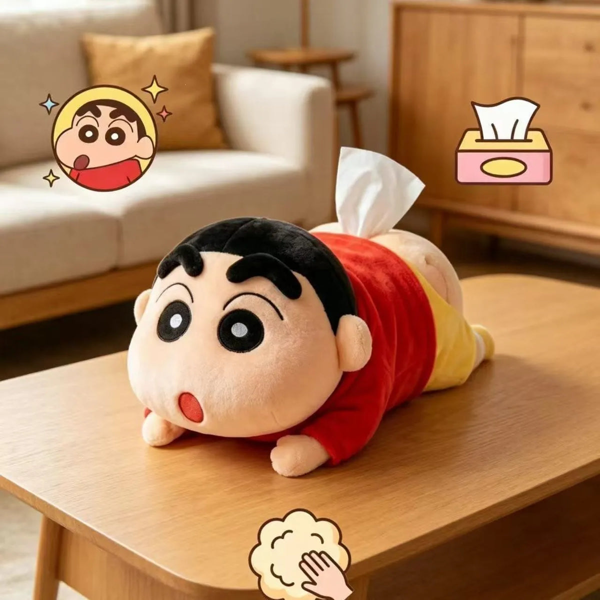 Shinchan Cheeky Plush Tissue Holder