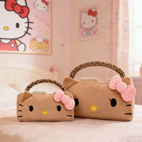 Hello Kitty Leopard Print Retro Plush Pillow