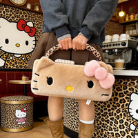Hello Kitty Leopard Print Retro Plush Pillow