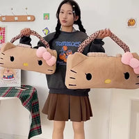 Hello Kitty Leopard Print Retro Plush Pillow