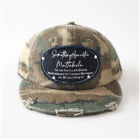 Something Acoustic Mattahila Distressed Snapback Cap