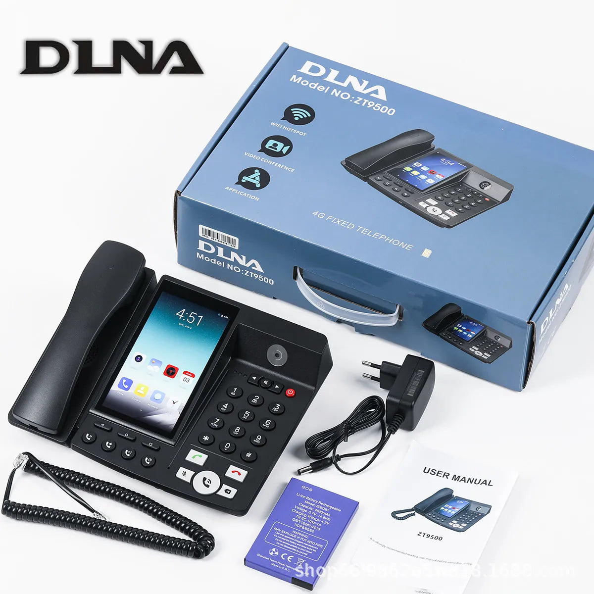 DLNA ZT9500 4G Android Fixed Wireless Phone