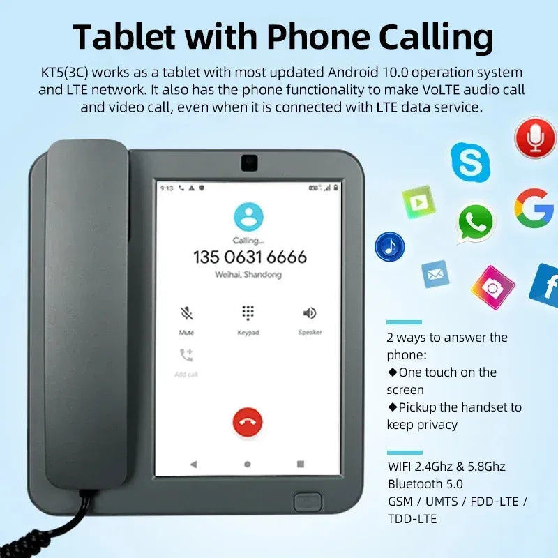 KT5 3C LTE Android Smart Desktop Tablet Phone