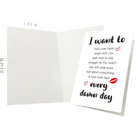 I Want To Long Distance Love Greeting Card