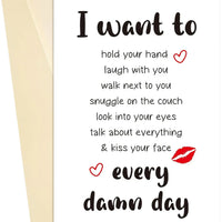 I Want To Long Distance Love Greeting Card