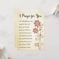 Inspiring Floral Prayer For You Greeting Card