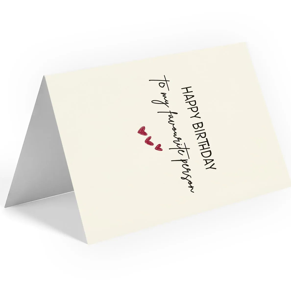 Minimalist Favourite Person Birthday Greeting Card
