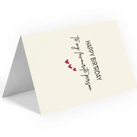 Minimalist Favourite Person Birthday Greeting Card