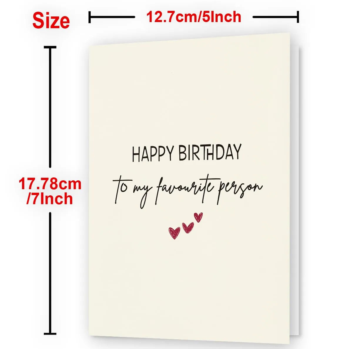Minimalist Favourite Person Birthday Greeting Card