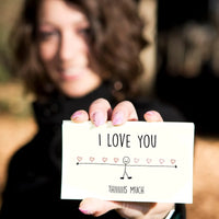 Love You This Much Stick Figure Greeting Card