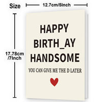 Happy Birth_ay Handsome Quirky Birthday Card