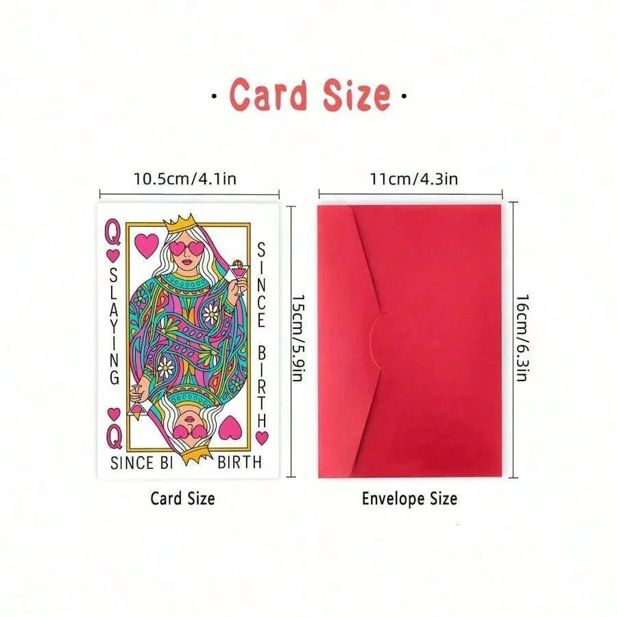 Slaying Since Birth Queen Card Greeting