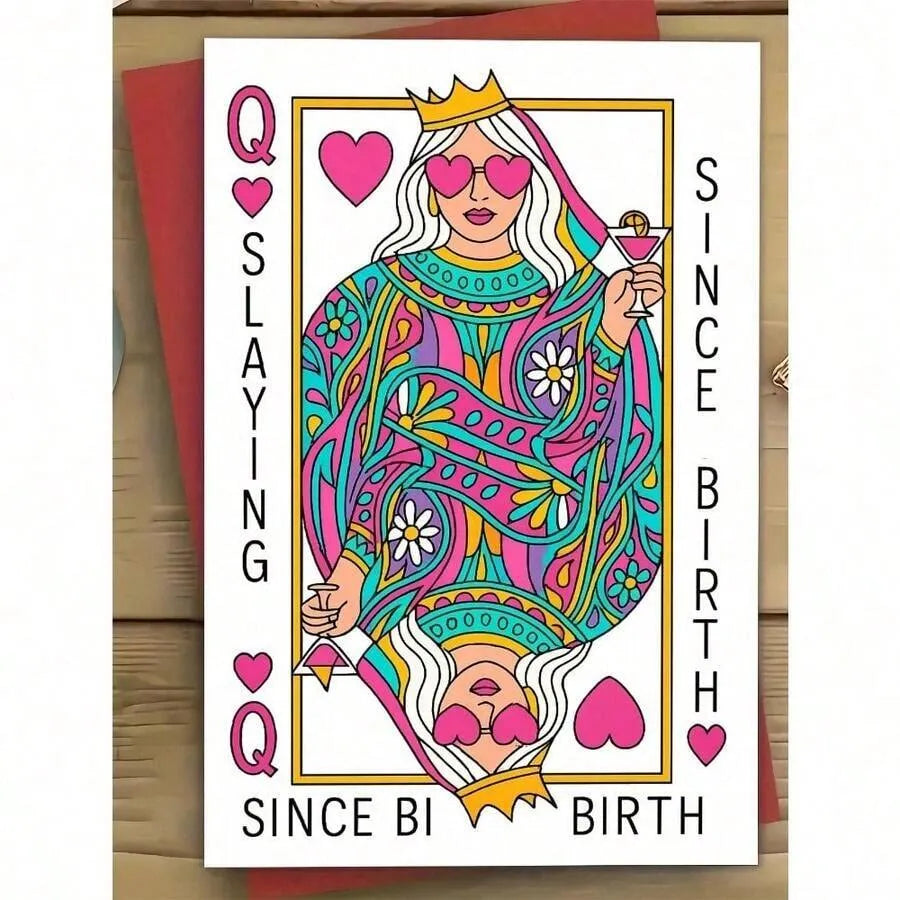 Slaying Since Birth Queen Card Greeting
