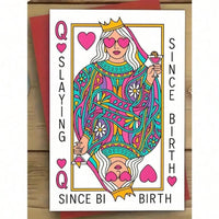 Slaying Since Birth Queen Card Greeting