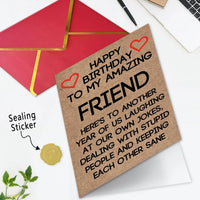 Laughing At Our Own Jokes Birthday Greeting Card
