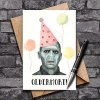 Oldermort Funny Birthday Greeting Card