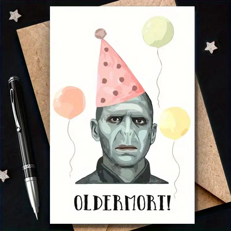 Oldermort Funny Birthday Greeting Card