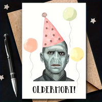 Oldermort Funny Birthday Greeting Card